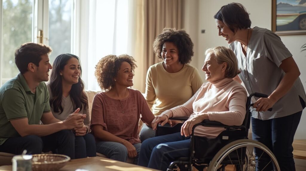Família aprendendo a lidar com a diversidade