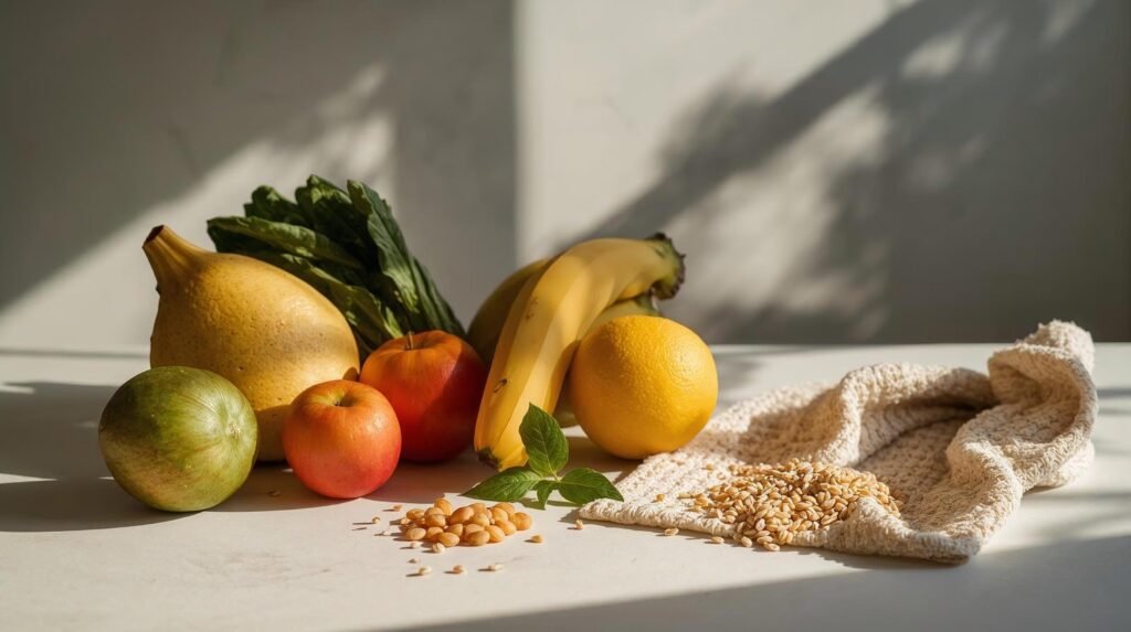 Alimentos naturais nada de exagero. Comida de verdade.