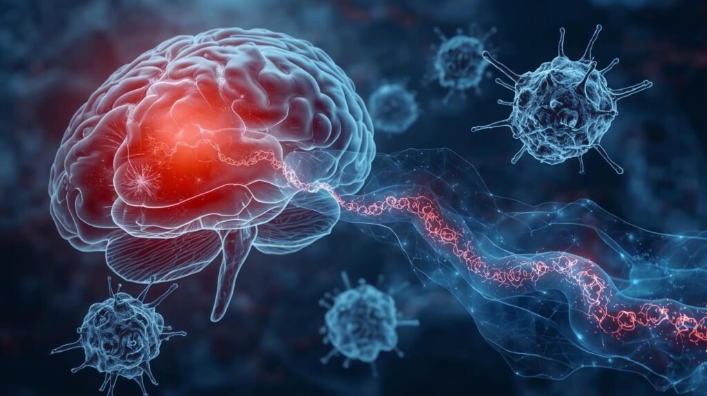 Cérebro, mitocôndrias e fluxo inflamatório controlado.