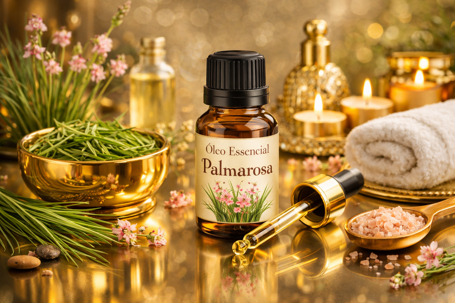 Óleo Essencial de Palmarosa Puro