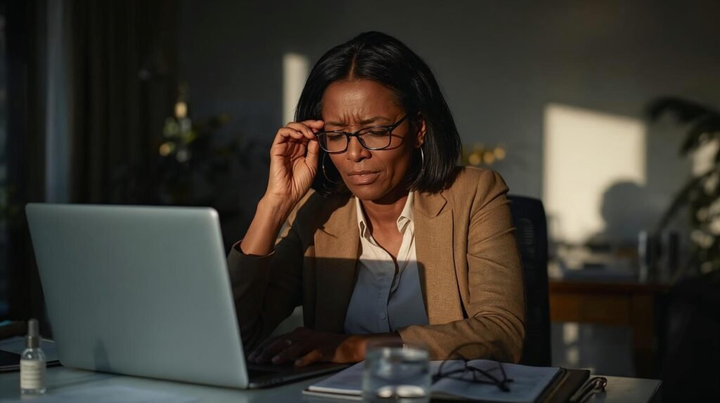 Dificuldade com a visão