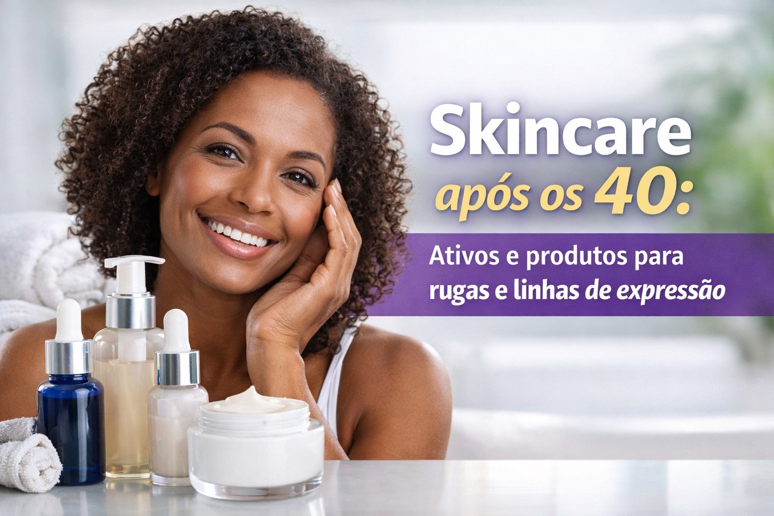o que usar para rugas e linhas de expressão após os 40