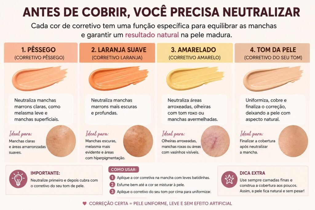 corretivo para pele madura